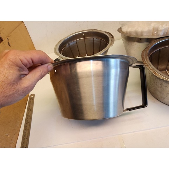 Lot 2 Fetco Grindmaster ABB1.5SS Stainless Steel Brewing Funnel Free Shipping - Picture 7 of 13